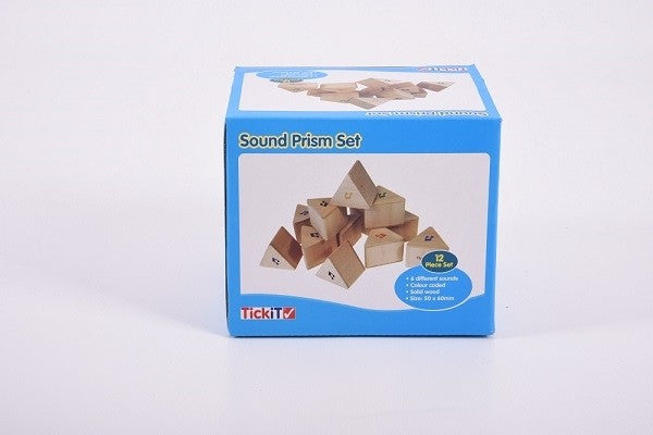 verpakking van de Tickit 12 geluidsblokken prisma