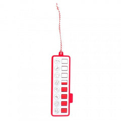 Gezinnig checkpad ROOD
