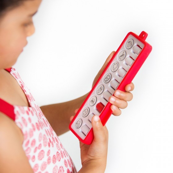 Gezinnig checkpad rood