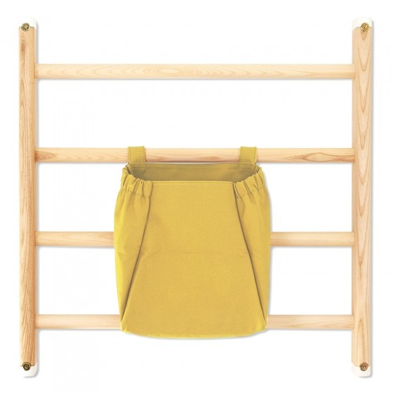 Kaos Endeløs canvas tas mosterdgeel