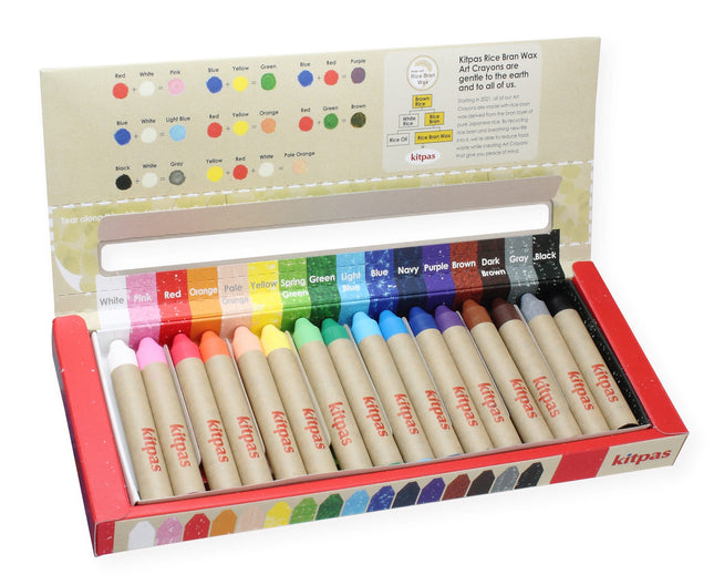 Kitpas medium rijstwax (raam)  16 krijtjes