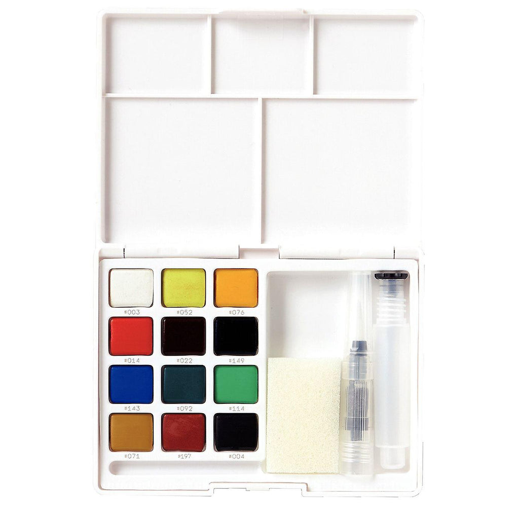 Sakura Koi water colors pocket field sketch box set van 12