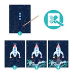 Djeco kraskaarten ruimtevaart