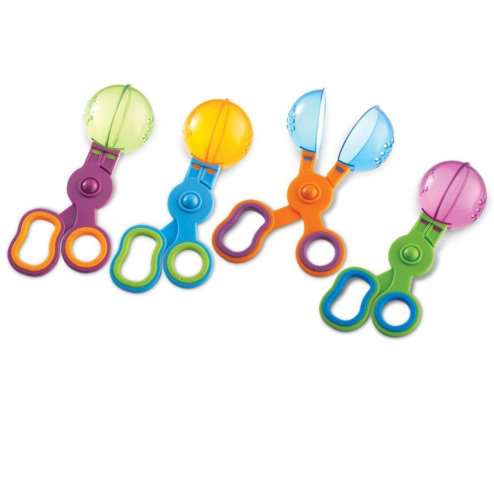 Learning Resources 4 kleurrijke grijpschepjes handy scoopers set van 4