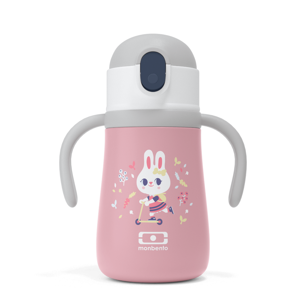 Monbento MB Stram pink bunny drinkfles