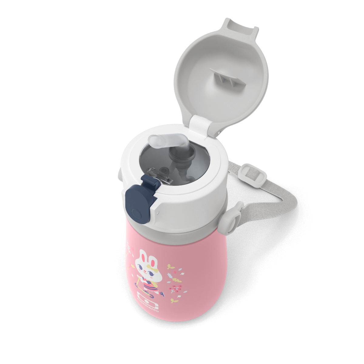 Monbento MB Stram pink bunny drinkfles