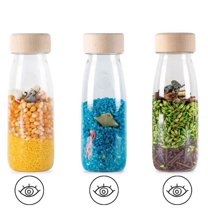 Petit Boum 3 sensorische flessen Nature Pack