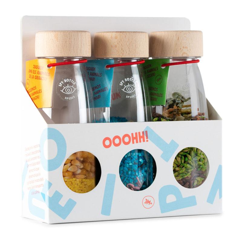 Petit Boum 3 sensorische flessen Nature Pack