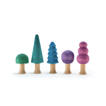 Ocamora bos in koude kleuren
