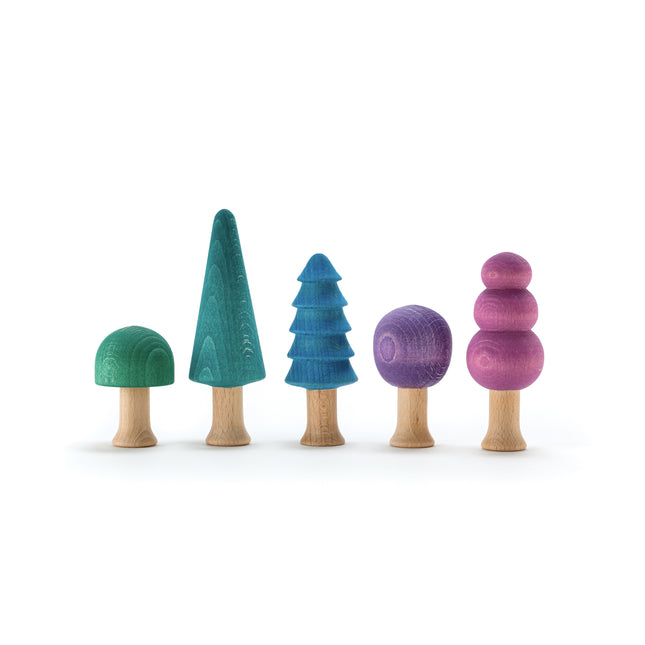 Ocamora bos in koude kleuren
