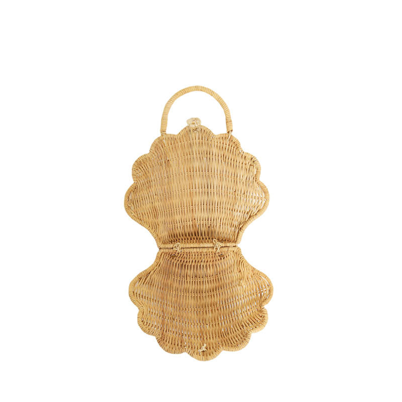 Olli Ella rieten mand shell bag