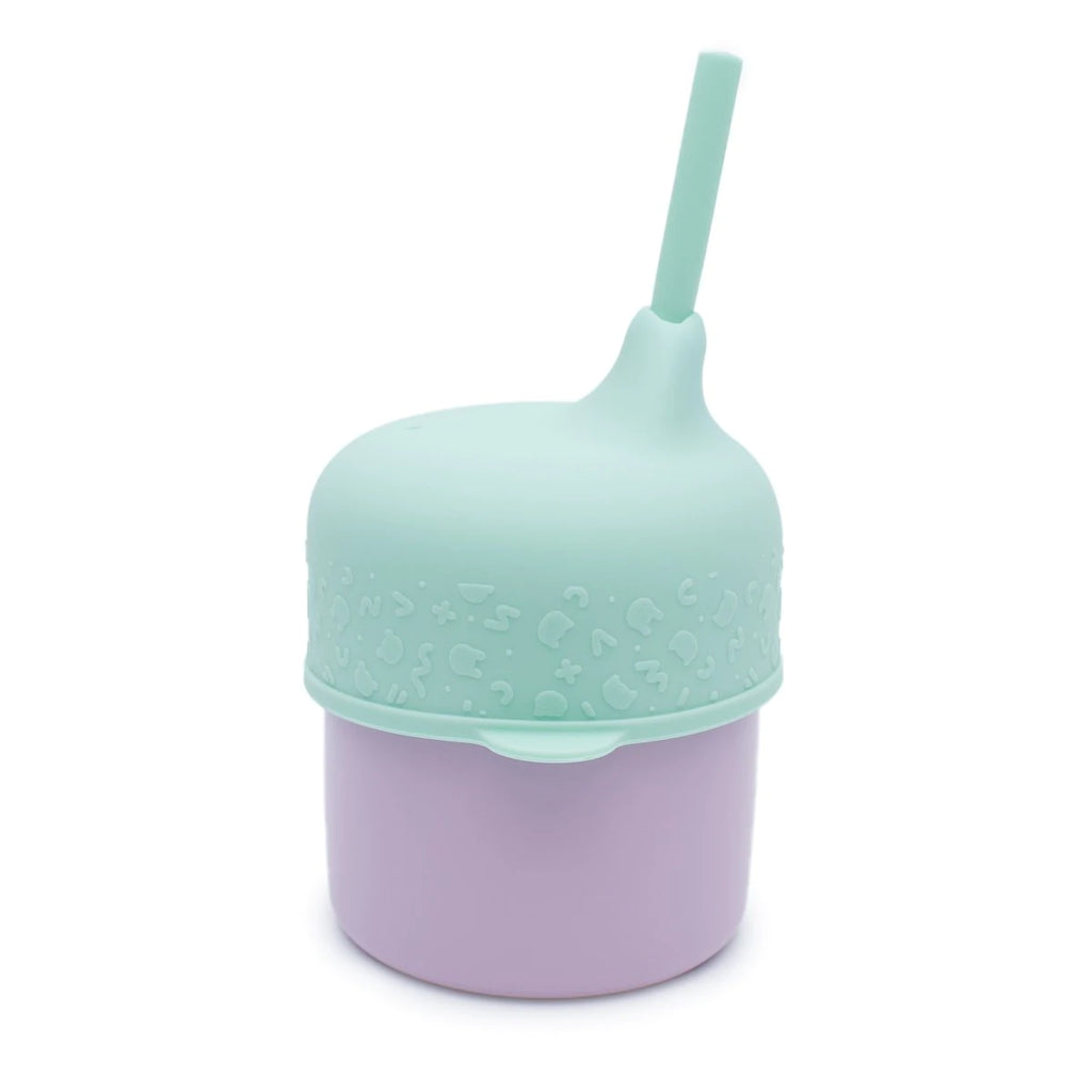 We Might Be Tiny drinktuit en rietje mint green