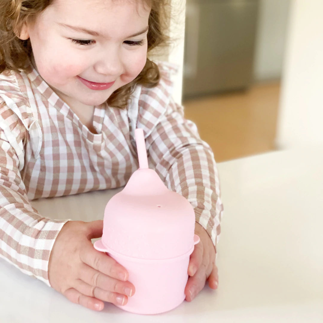 We Might Be Tiny drinktuit en rietje powder pink