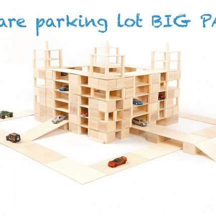 Just Blocks houten blokken big pack 336 blokken parkeergarage