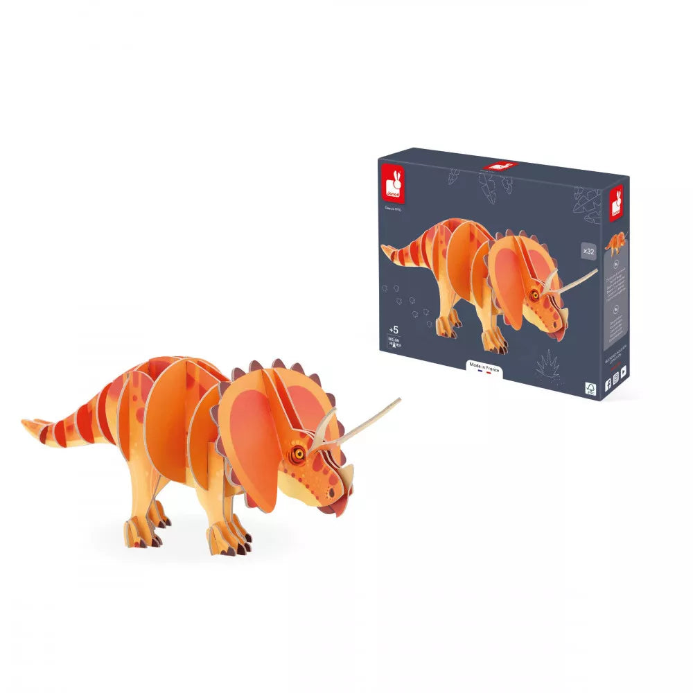 Janod 3D puzzel dino triceratops