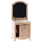 Maileg muis wastafel met spiegel poederroze