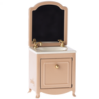 Maileg muis wastafel met spiegel poederroze