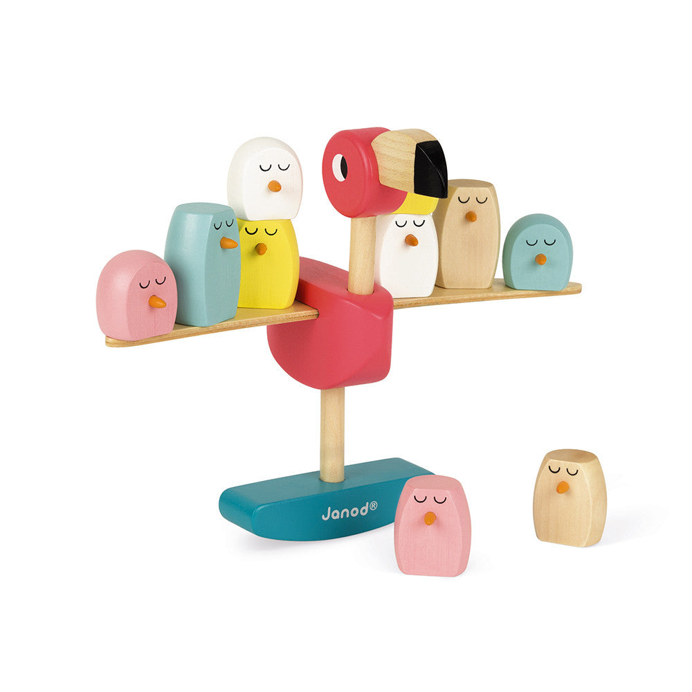 Janod houten balanceerspel Zigolos Flamingo